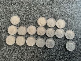 17x .20Rp. ab 1881-1919