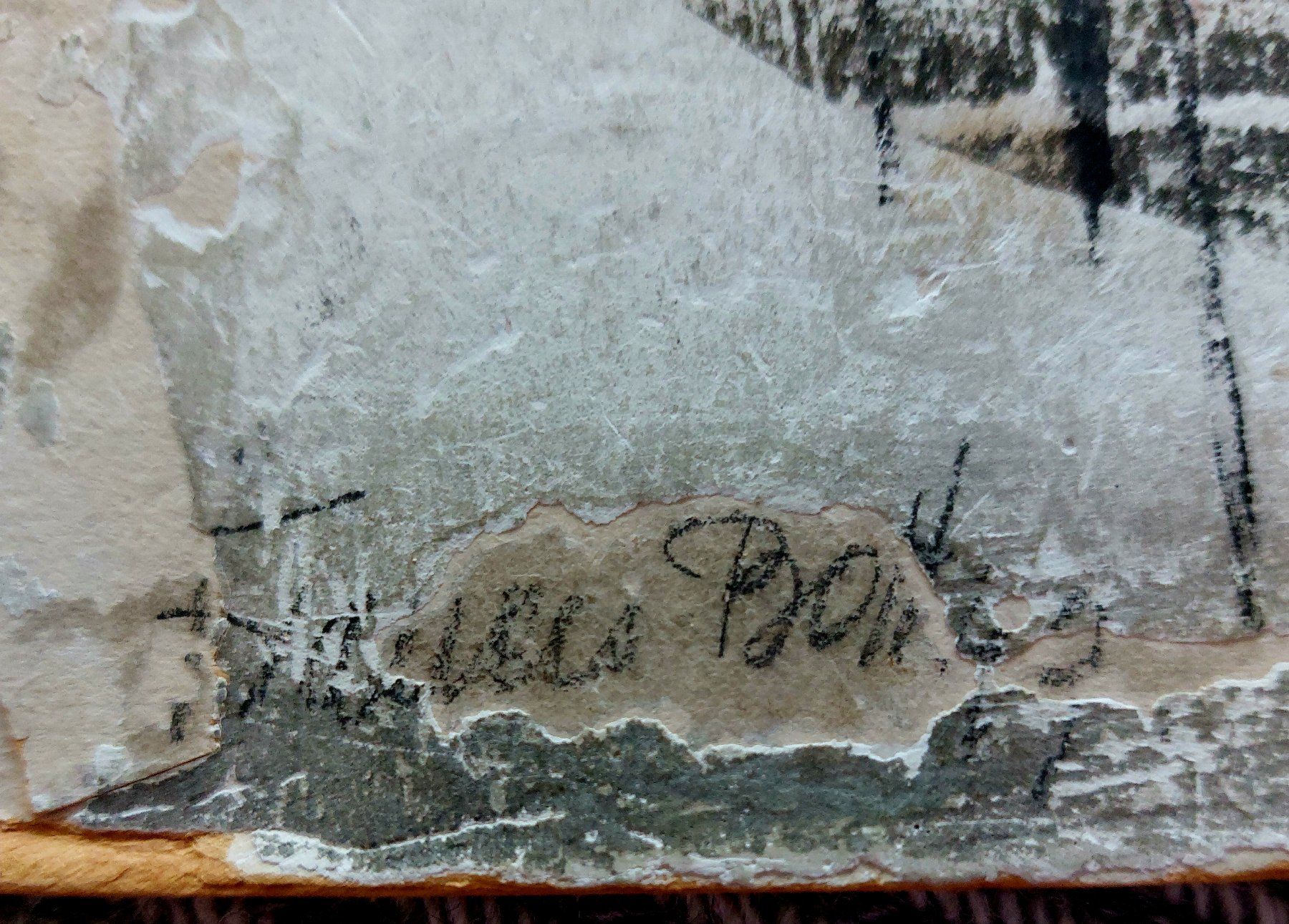 Gemälde: Francis Bott, Originalgemälde Beidseitig bemalt um 1958 – Gebraucht aus Zürich von p.weingaertner 2