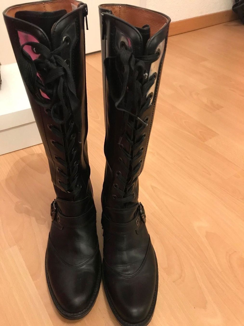 Scarpe per ragazze: Schwarze Lederstiefel von Chérie, Gr. 37 – Usato da Hünenberg See venduto da spartakus02 3