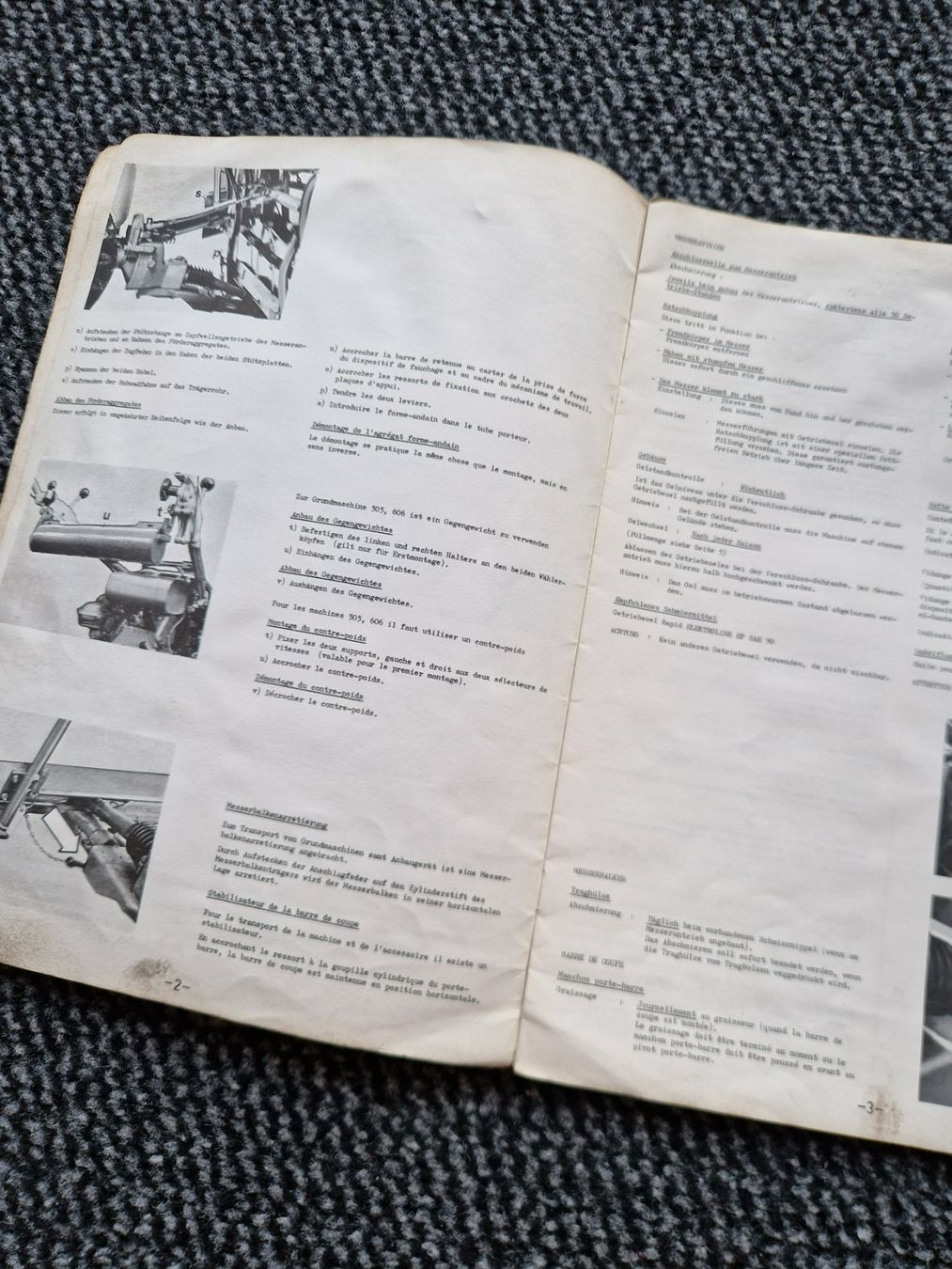 Rapid Trattori: Original Anleitung + ET-Liste Rapid Eingraser 2540 / 2541 – Usato da Dürnten venduto da Bachtel84 2