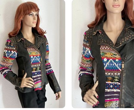 Perfecto Lederjacke von MAZE  mit Stickereien