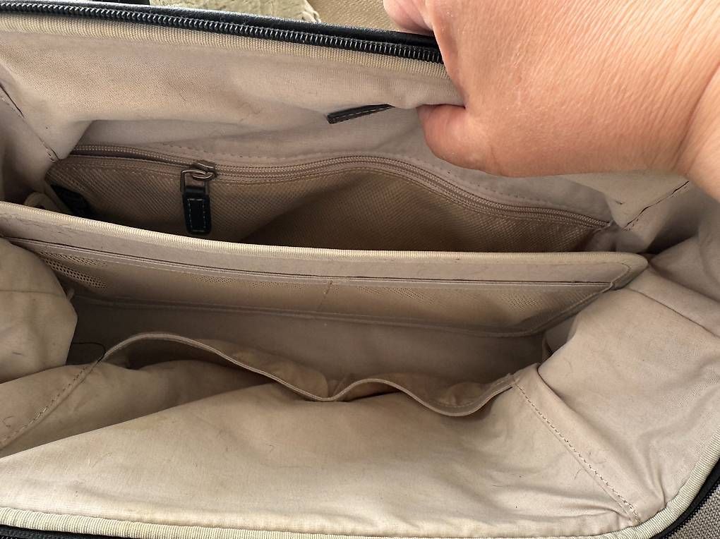 Samsonite Borse: Samsonite Bowlingbag Handtasche Stoff anthrazit-grau – Usato da Muttenz venduto da einfach-schoen 4