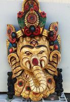 Maschera in legno di SRI GANESH