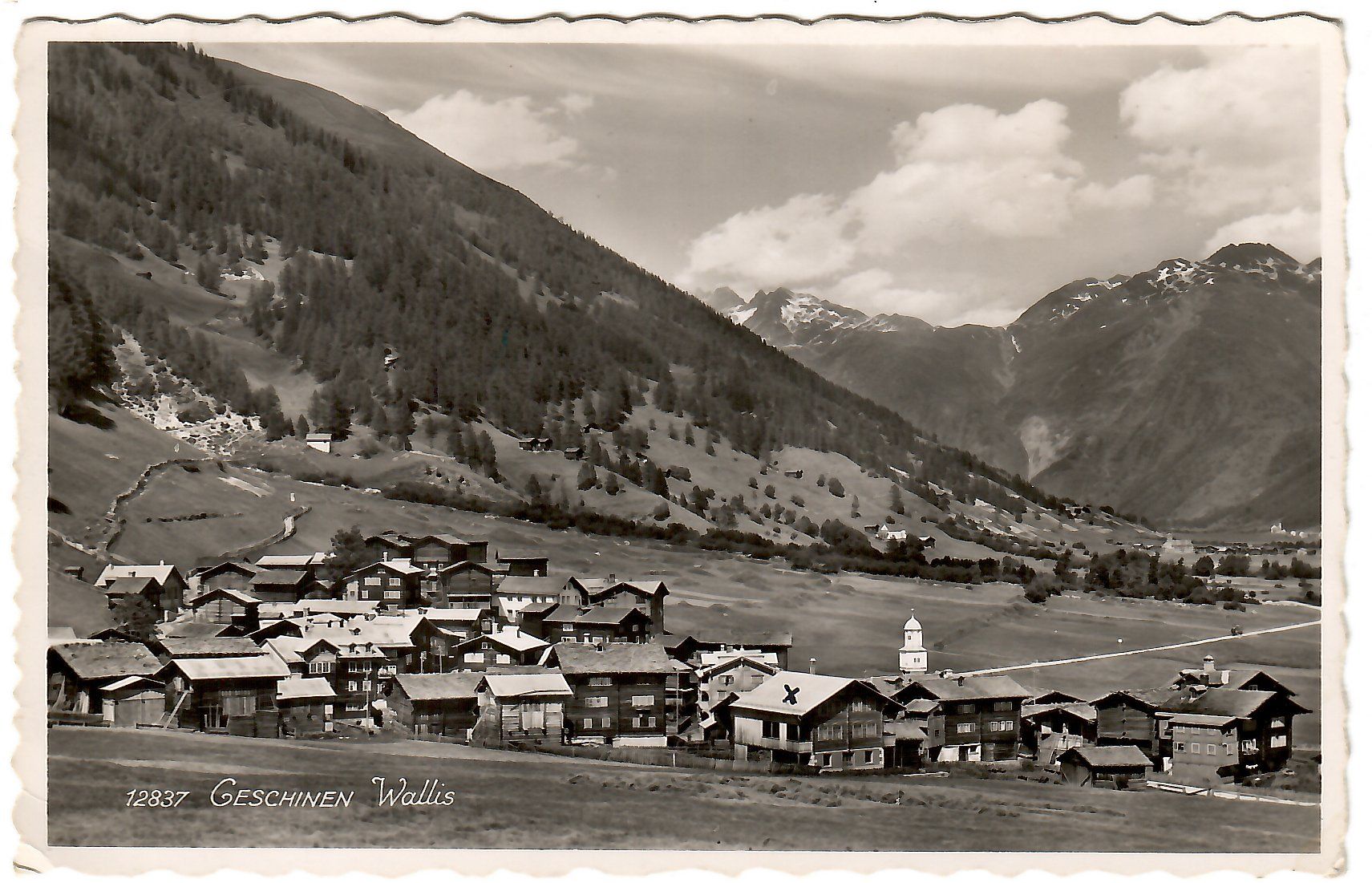 Cartoline postali: Ansichtskarte  Geschinen,   Wallis – Usato da Kerns venduto da etma3