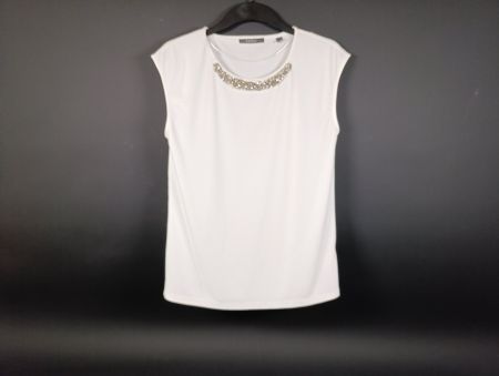 ESPRIT haut sans manches blanc taille M
