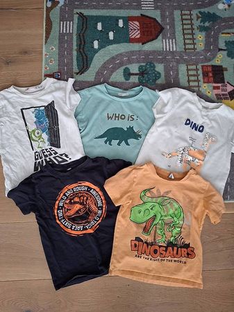 Kinder T-Shirts Set (Gr. 100-116)  Saurier-Motive