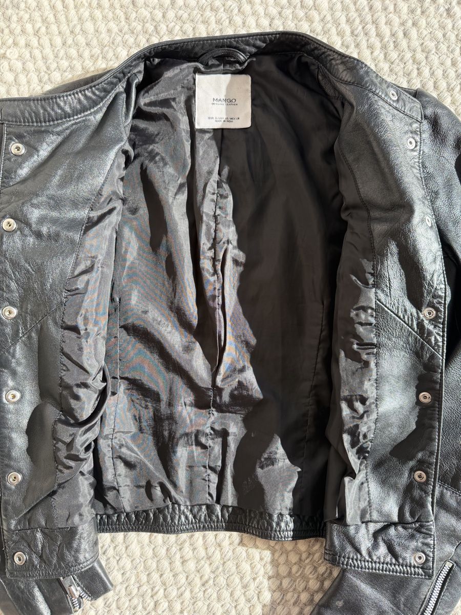 Mango Giacche: Mango Black Leather Jacket - Size S – Nuovo (secondo la descrizione) da Hergiswil NW venduto da jaybee27 1