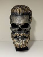 Crâne barbu , déco unique pour Halloween!