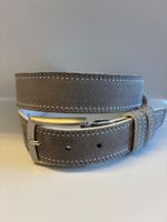 Grau Italienischer Wildleder Guertel von Badolato