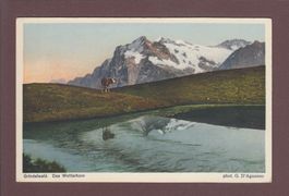 GRINDELWALD - Wetterhorn - 1937 Hotel Stempel