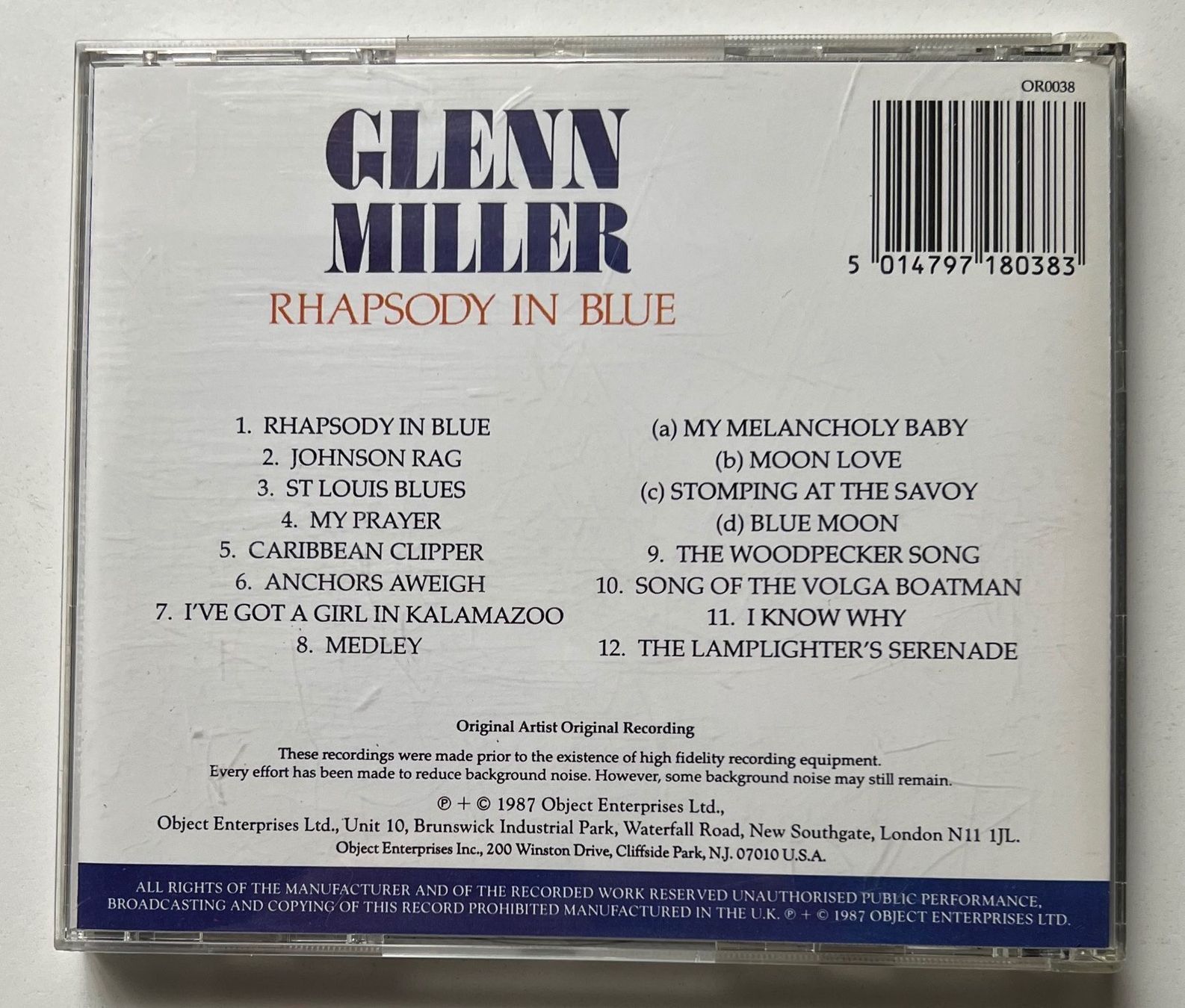 CDs: Glenn Miller / Rhapsody In Blue – Gebraucht aus Näfels von rottabi 1