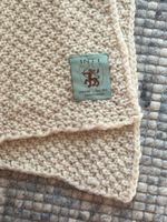 Winter Inti Schal, cremefarben, Handarbeit, Wolle,