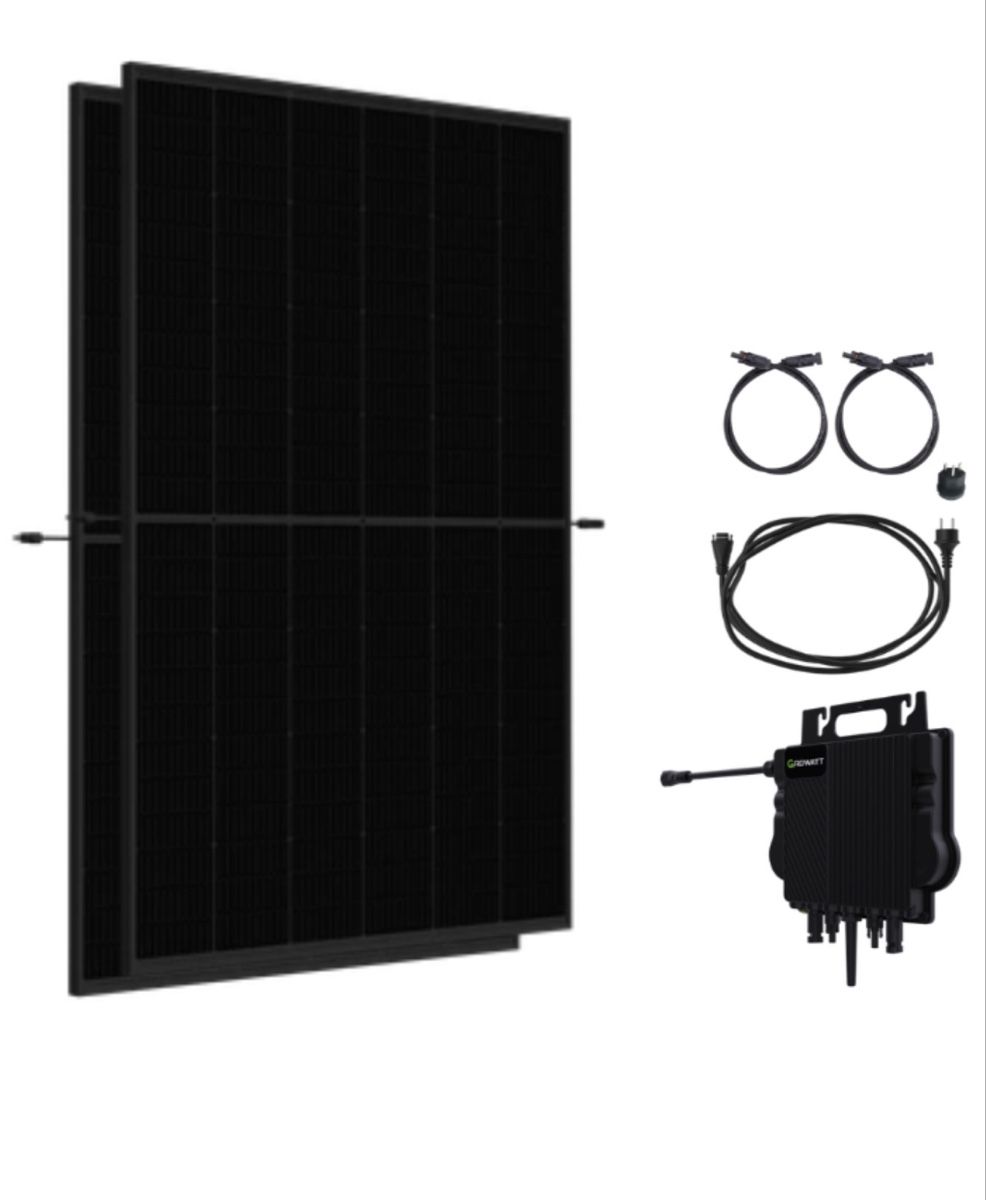 Solargeräte und Solarprodukte: Balkonkraftwerk 3 PV Module mit Wechselrichter 1500W – Neu (gemäss Beschreibung) aus Sattel von yas_cj5q