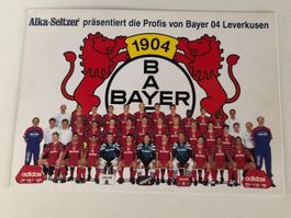 Seltene Mannschaftskarte Bayer 04 Leverkusen – 1996/1997