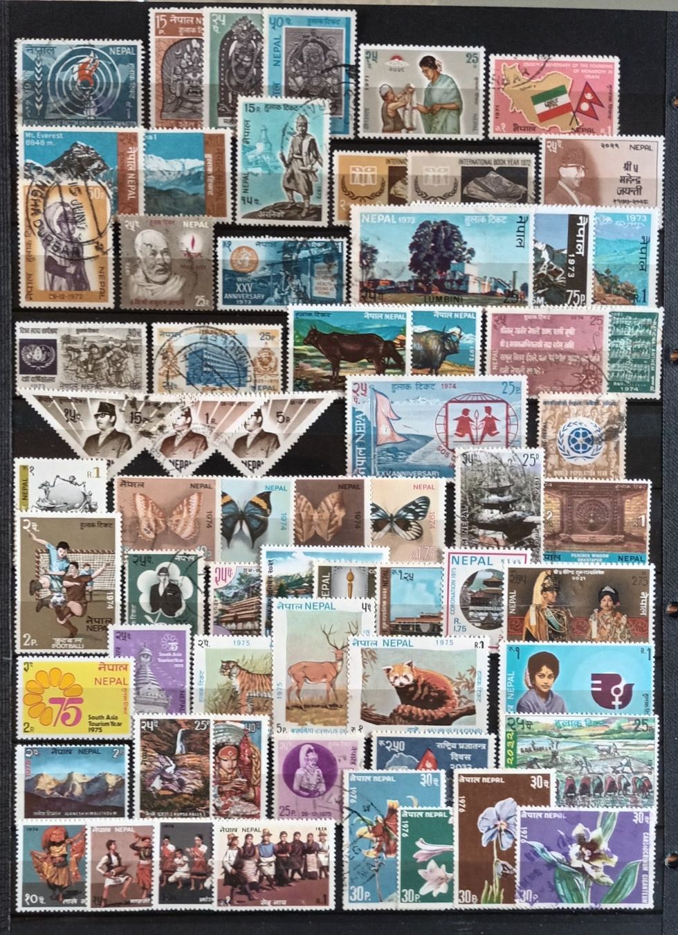 Alle Briefmarken: Népal – Gebraucht aus Martigny von Rosseline 1