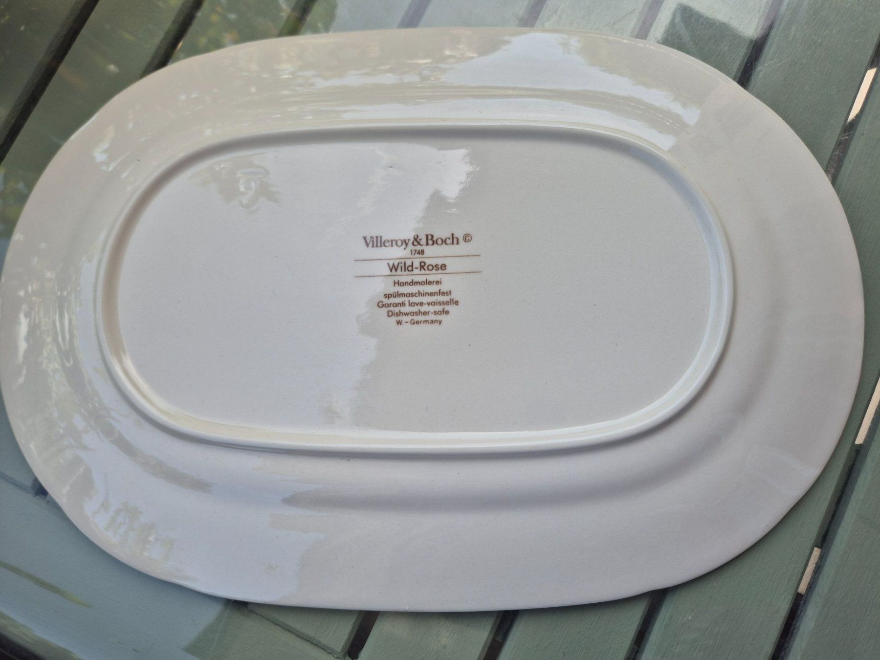 Villeroy & Boch Piatti di portata: Hübsche ovale Servierplatte Wildrose W&Boch – Usato da Bern venduto da aronari 3
