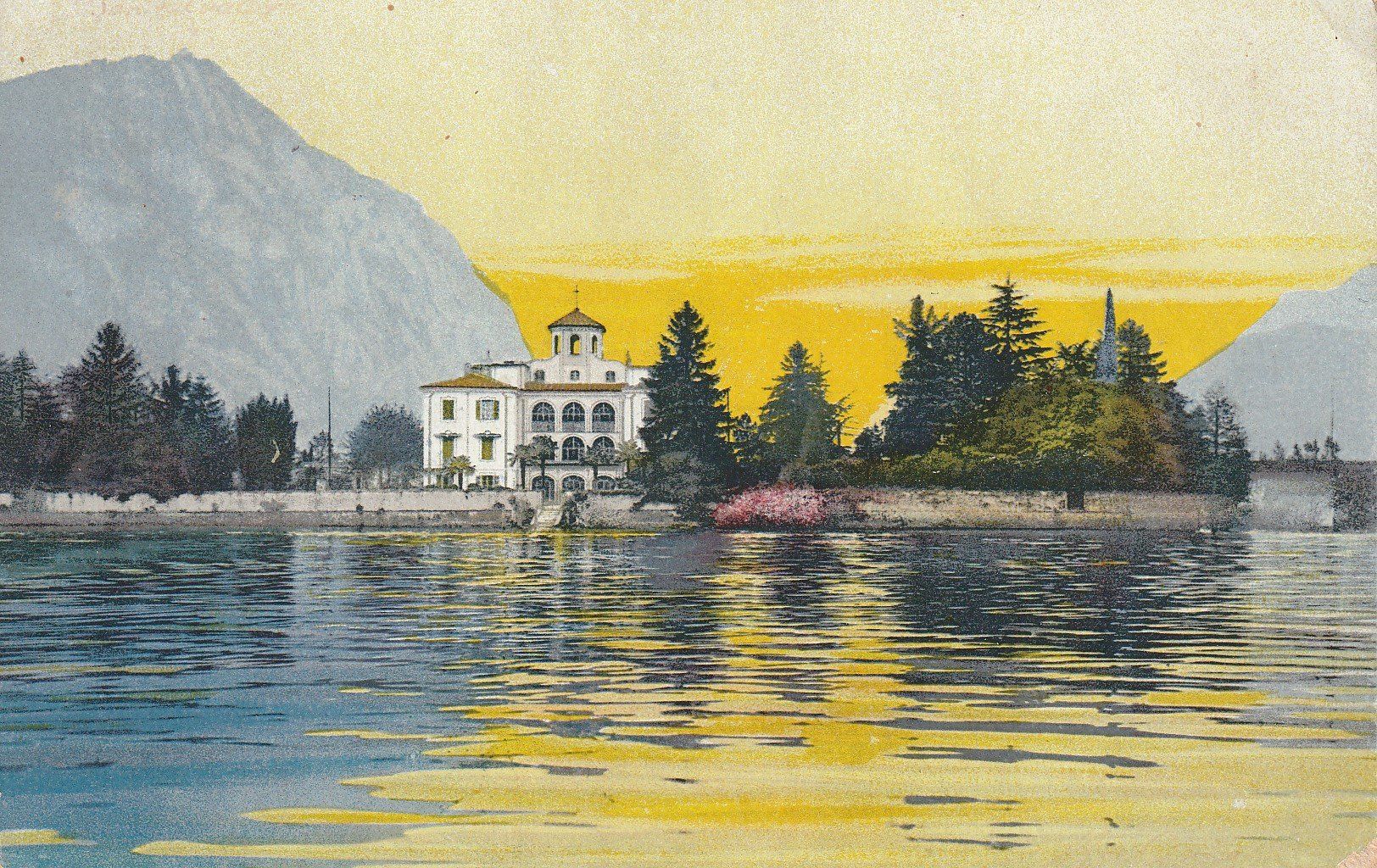 Cartoline postali: AK Melide - Lago di Lugano – Usato da Fribourg venduto da schnalla92