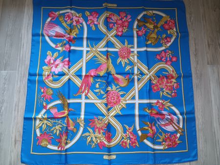 HERMES "CARAÏBES" CARRE 90 CM