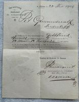 VINTAGE DOKUMENT STRAFANSTALT ST.JOHANNES  VON 1909