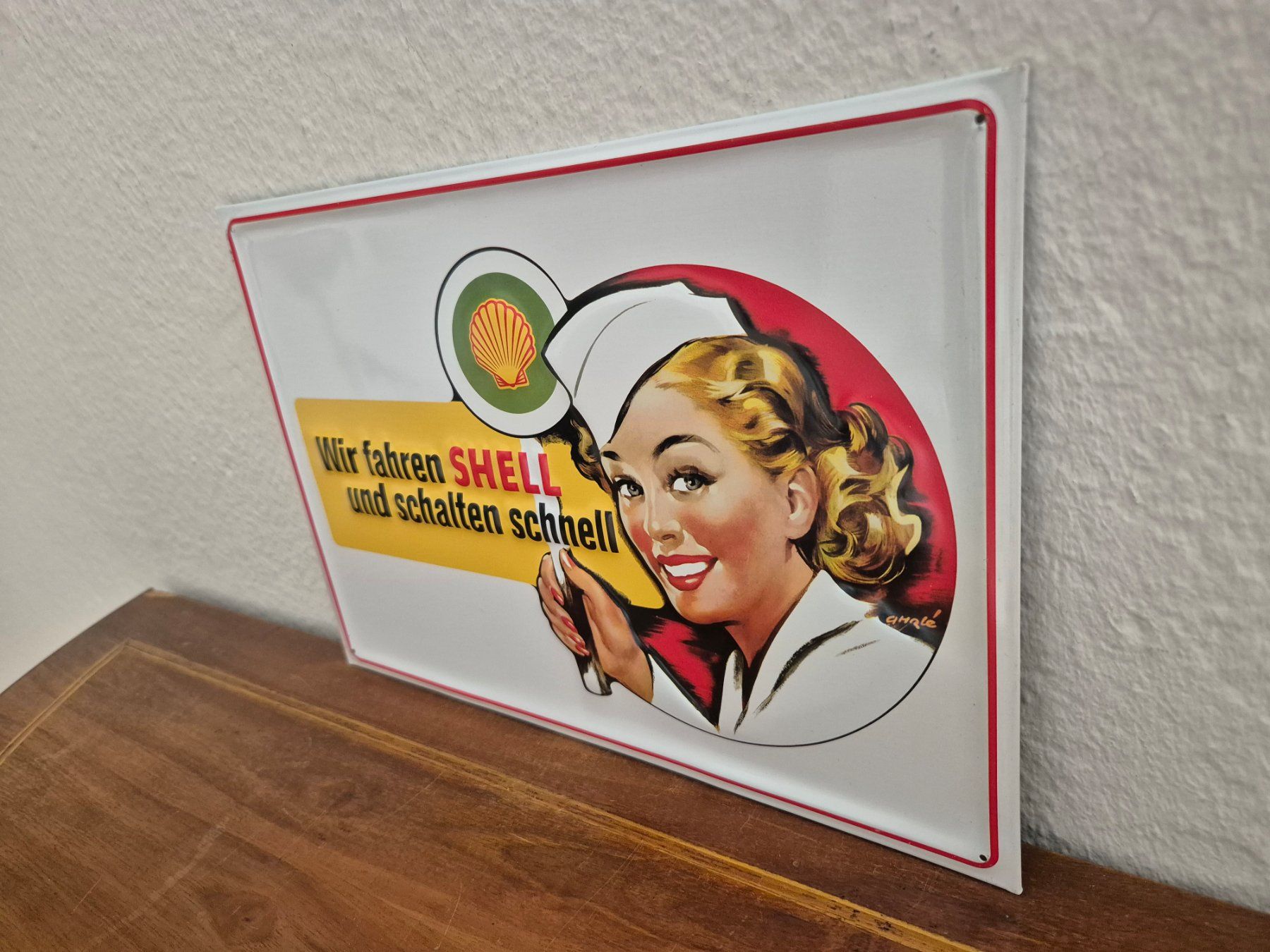 Shell Insegne: Blechschild Shell Tankstelle Tanksäule Limitiert 2001 Blech – Usato da Neuhausen venduto da rraayy 4
