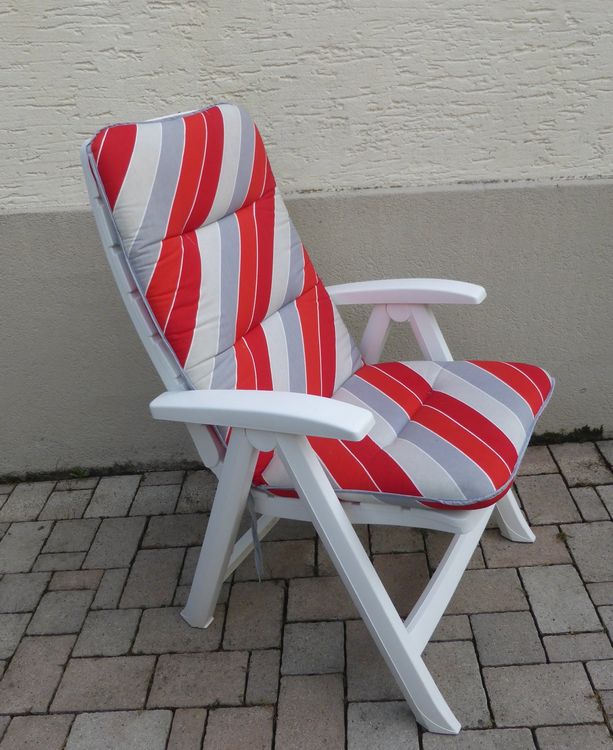 2 Gartenstühle (Hochlehner) Hartmann Ambassador inkl. Kissen Kaufen