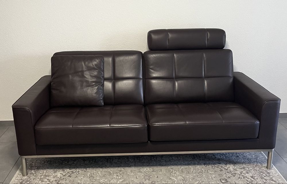 Intertime Ledersofa 190 cm – guter Zustand, Abholung (Gebraucht) in ...
