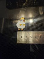 Gans mit Sonnenhut - Pin Badge Anstecker