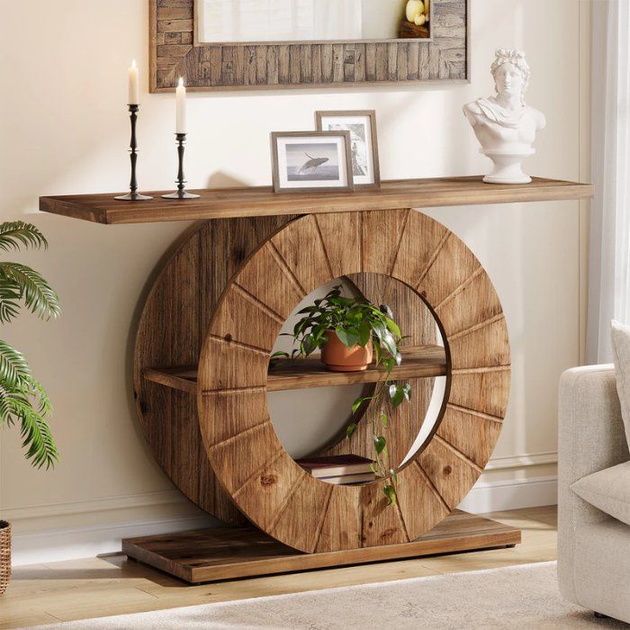 Tavoli: Konsolentisch 105cm Runddesign 3 Ebenen – Nuovo e nell'imballaggio originale da Gretzenbach venduto da Genfi-Shop 2
