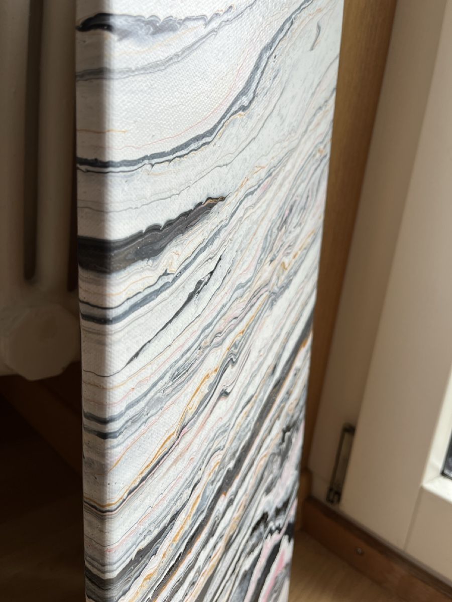 Gemälde: Abstraktes Wandbild "Marmor" auf Leinwand – Neu (gemäss Beschreibung) aus Hochdorf von Jasminurschel 2