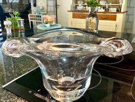 DAUM NANCY FRANCE ART DECO BLEIKRISTALLVASE UM 1930, 5431 GR