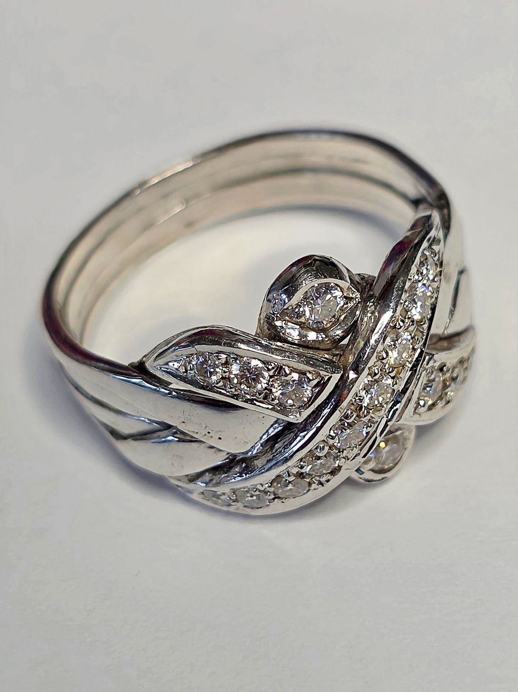 Anelli: Moissanites in Silber Fingerring – Nuovo (secondo la descrizione) da Zürich venduto da benedikt12 8