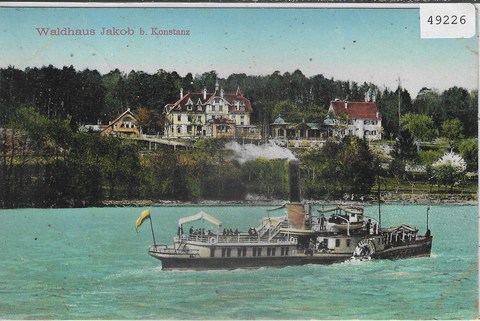 Cartoline postali: Waldhaus Jakob bei Konstanz - Dampfer – Usato da Ettingen venduto da Kartenplanet