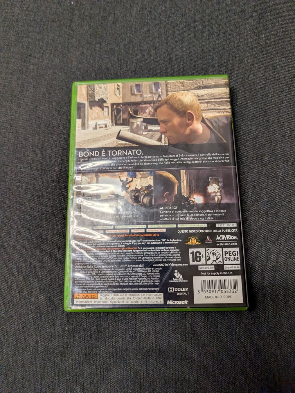 Giochi: 007 quantum of solace Microsoft Xbox 360 – Usato da Giubiasco venduto da Ticinerd 1