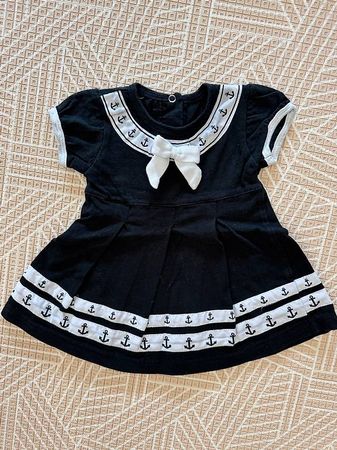 Babykleid Tiny Trooper 3-6M - schwarz / 68
