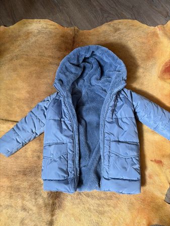Wendejacke blau Kinder Jacke mit Kapuze Top Zustand 