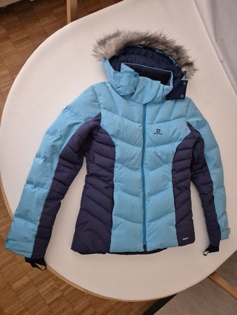 Salomon Daunenjacke Damen Grösse S blau