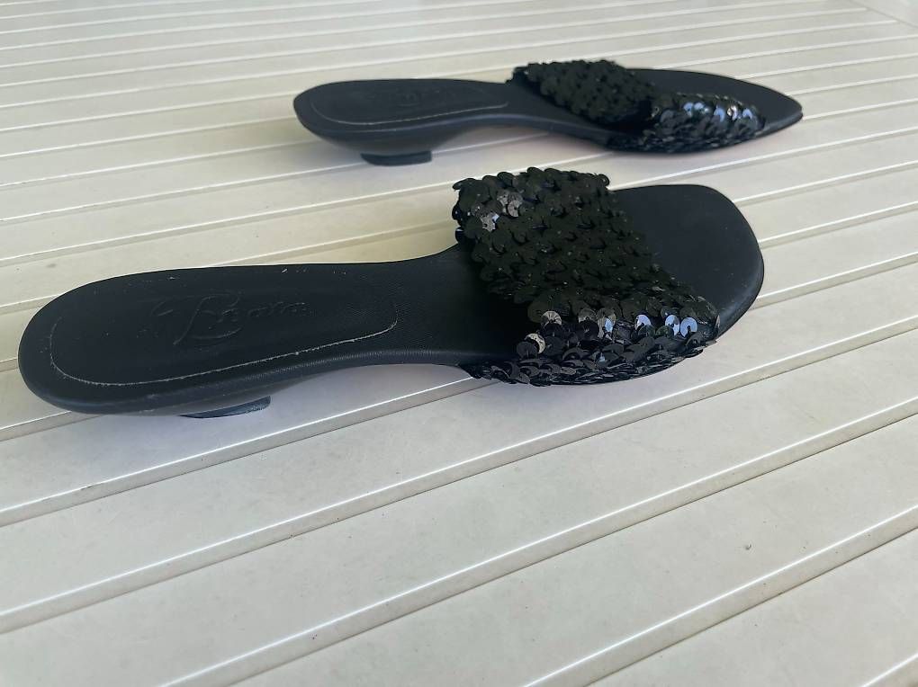 Scarpe da donna: Damen Pantoletten mit Pailletten – Usato da Kriens venduto da miss_sarahchen 1