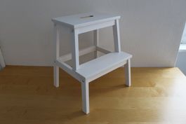 IKEA BEKVÄM Tritthocker 2-stufig weiss