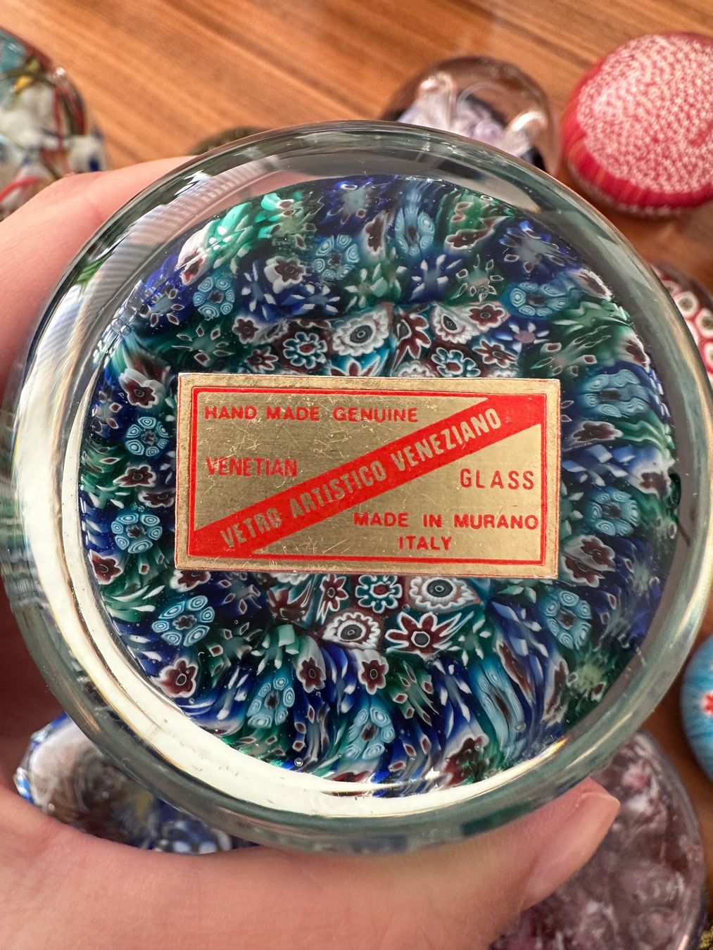 Murano Bicchieri: Sammlung aus verschiedenen Paperweights – Usato da Basel venduto da Pulcinella34 1