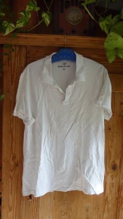Herren Polo Shirt Gr L weiss H&M