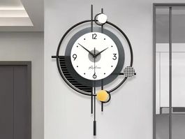 Moderne Wanduhr Skandinavisch 38x58cm Lautlos