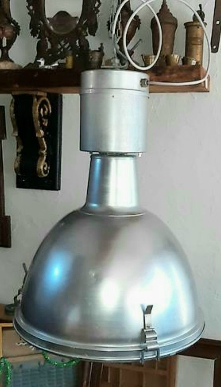 Lampade: Grosser Industrie Lampe, Vintage Lampe – Usato da Siblingen venduto da rantiques 4