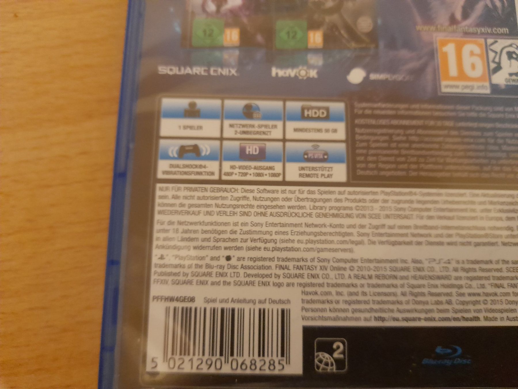 Sony Giochi: PS 4 Final Fantasy XIV Online – Usato da Lustmühle venduto da chevi03 2
