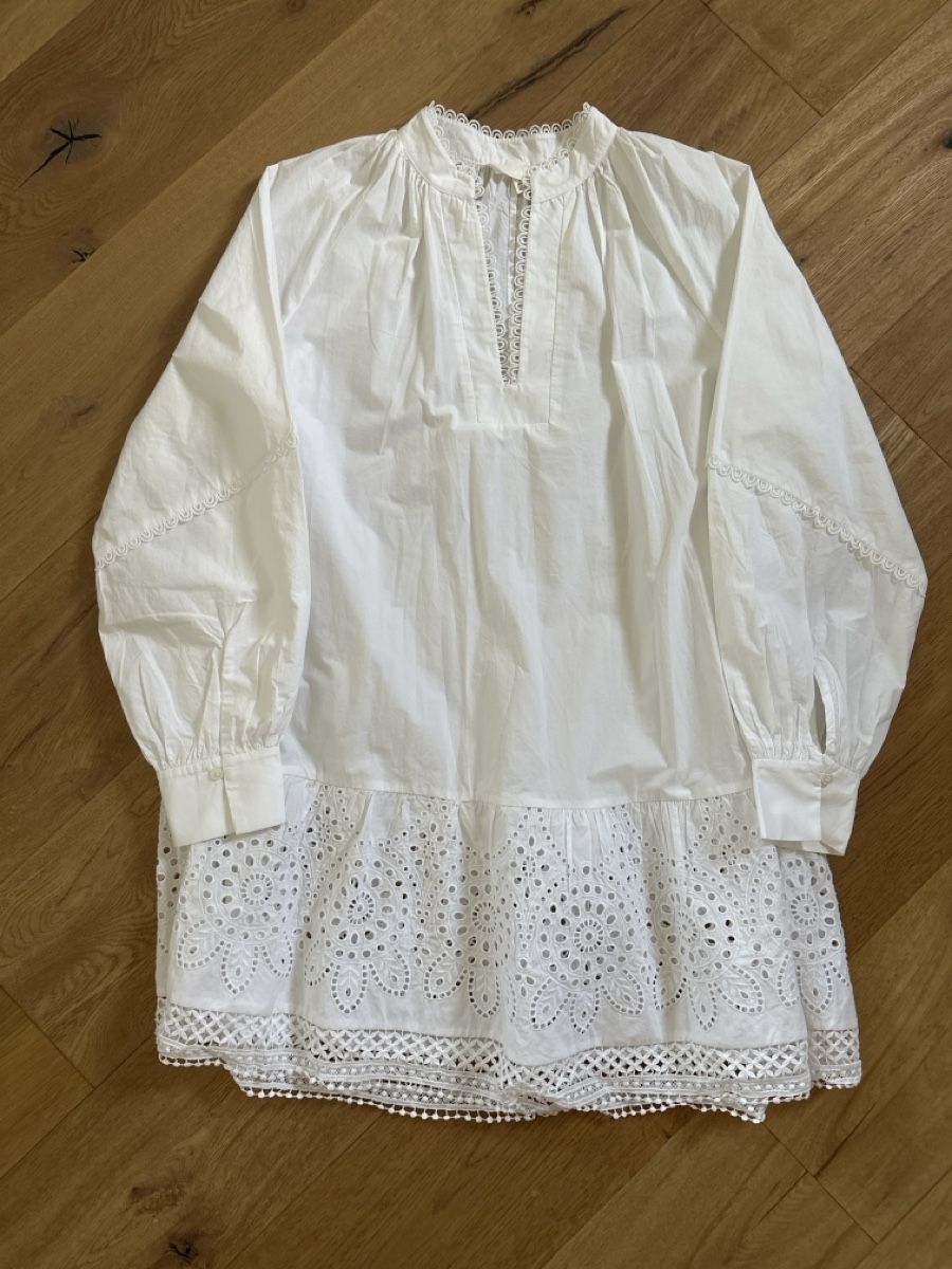 H&M Kleider: Robe brodée H&M blanche taille S comme neuve – Neu (gemäss Beschreibung) aus Commugny von rus_my8v
