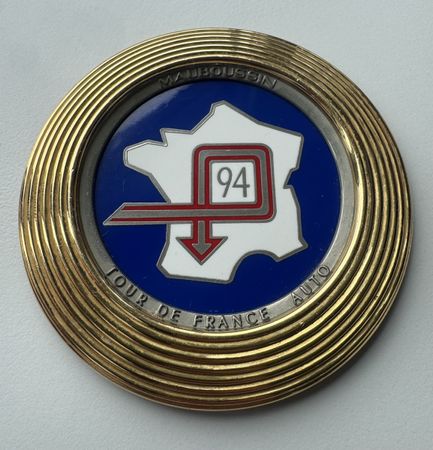 Tour de France Automobile Grille Badge 1994 – Mauboussin RAR