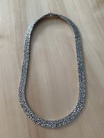 Necklace silver geometric pattern 40cm length good condition
