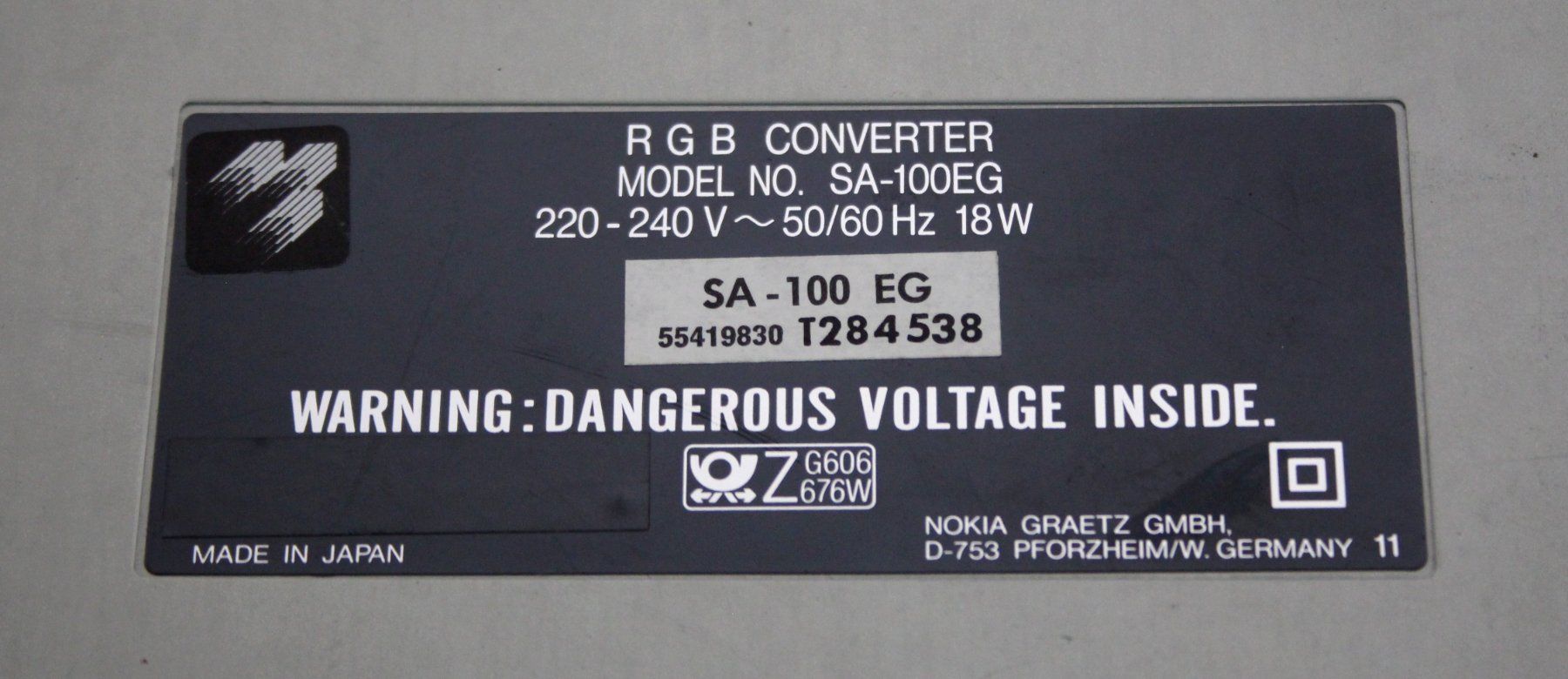 Konverter: Nokia Graetz RGB Converter SA-100EG – Gebraucht aus Münchenbuchsee von Chaoo 2
