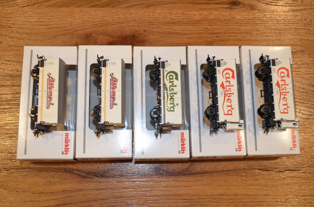 2 Wagons Märklin 46262 – Transport De Chaux – Échelle H0 – Courant Alternatif