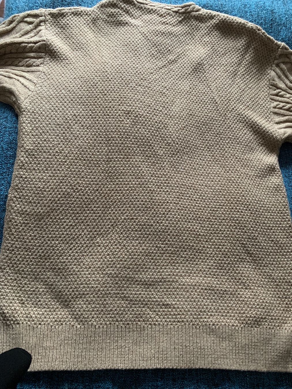 Mango Maglioni & Felpe: Jacke mit Zopfmuster Beige GR L Marke Mango – Nuovo (secondo la descrizione) da Nussbaumen AG venduto da brigitebardot 1