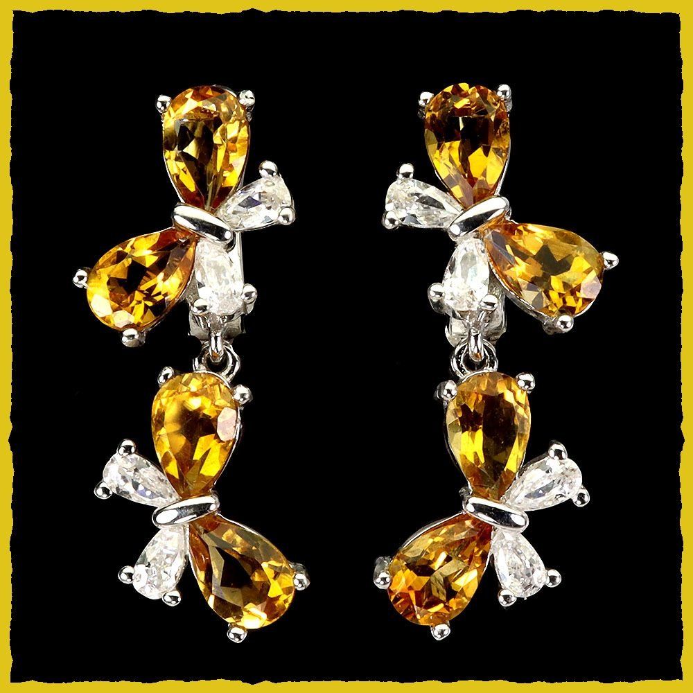 Boucles d'oreille: Schmetterlinge Citrin Ohrhänger 925 Silber – Neuf avec emballage d'origine à Oberglatt ZH par Goldfee1